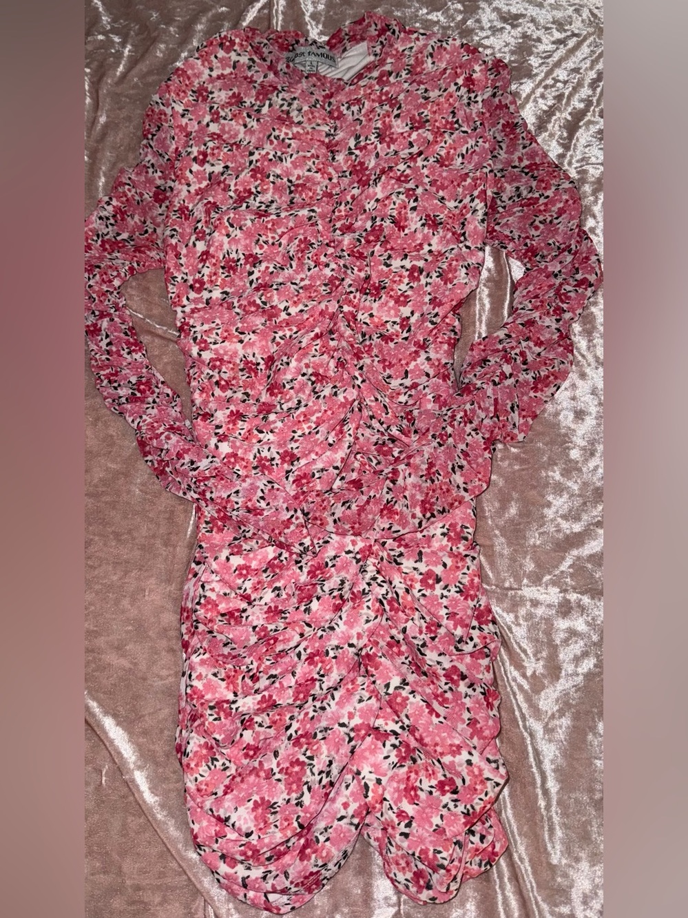 Almost Famous Pink Floral Dress